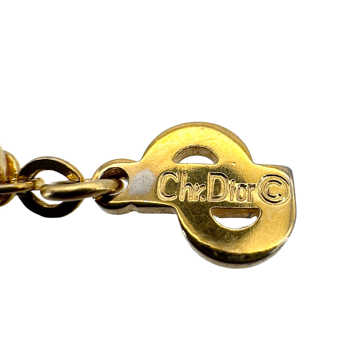 PURPOSE CHRISTIAN DIOR NECKLACE CD LOGO GOLD ACCESSORY 90299099