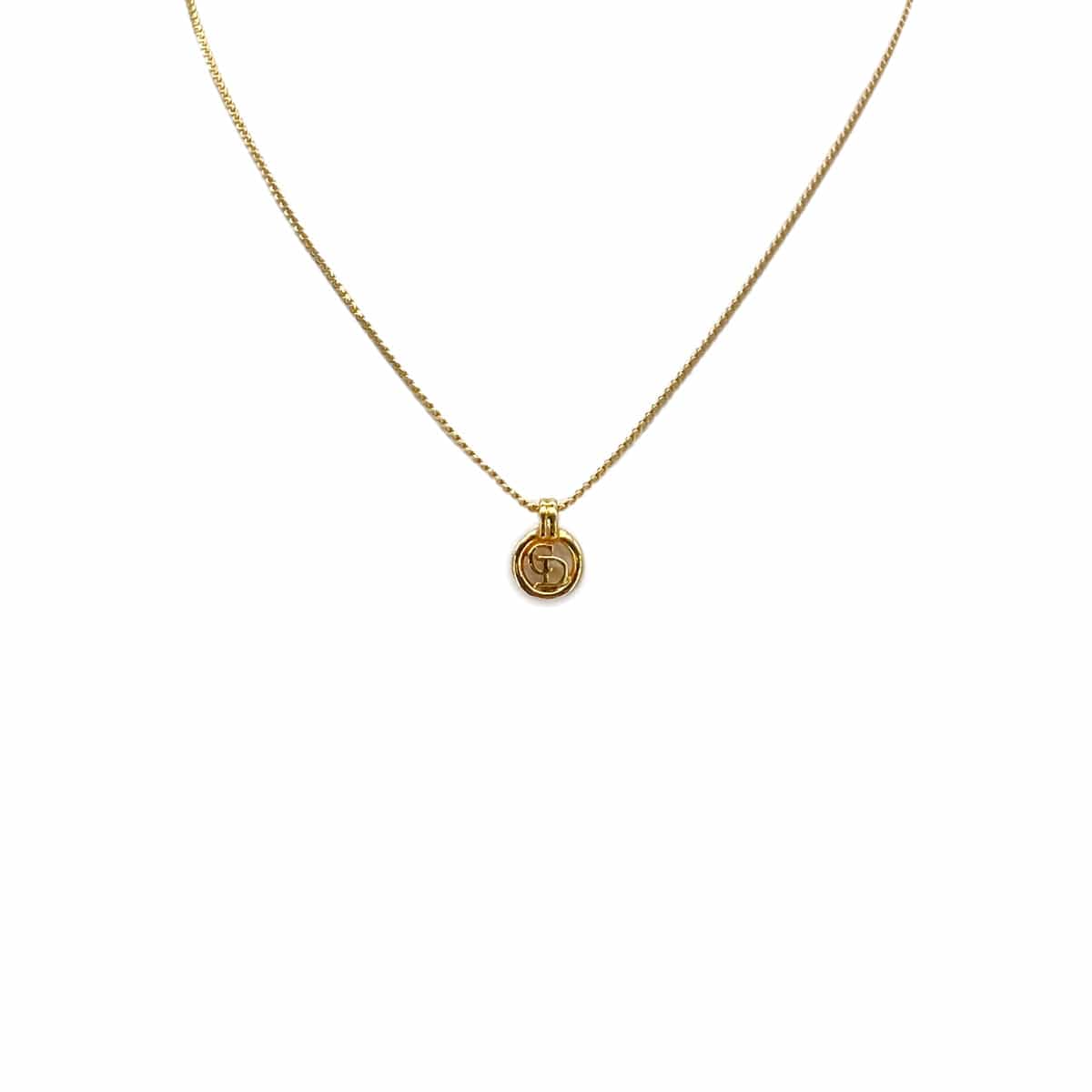 PURPOSE CHRISTIAN DIOR NECKLACE CD LOGO GOLD ACCESSORY 90299111