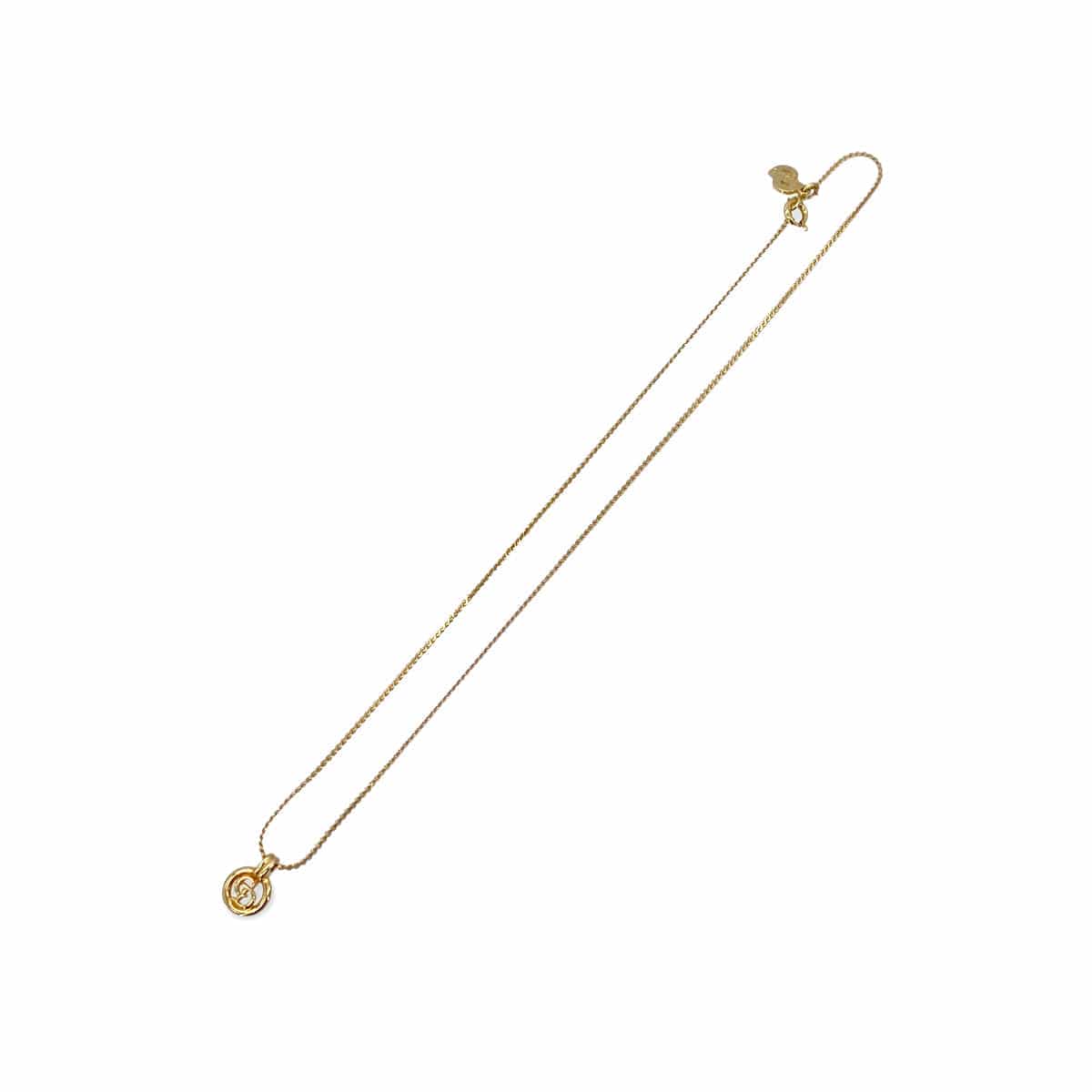 PURPOSE CHRISTIAN DIOR NECKLACE CD LOGO GOLD ACCESSORY 90299111