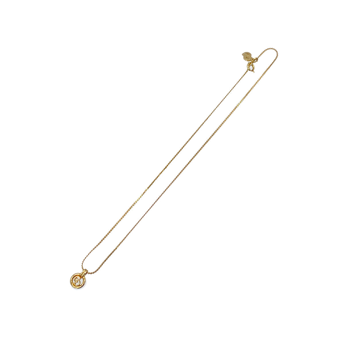 PURPOSE CHRISTIAN DIOR NECKLACE CD LOGO GOLD ACCESSORY 90299111