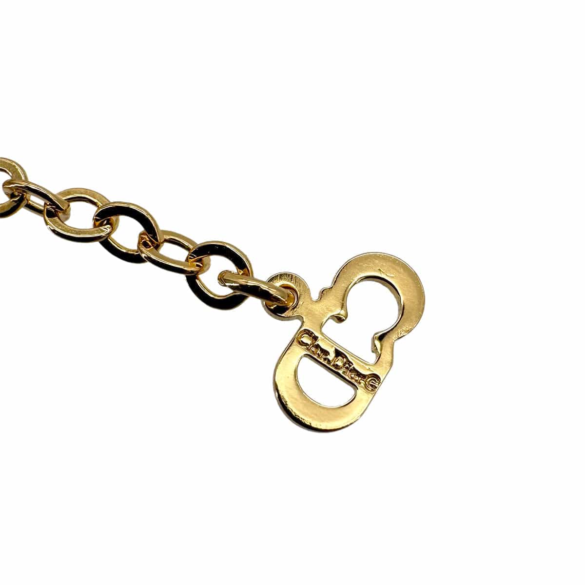 PURPOSE CHRISTIAN DIOR NECKLACE CD LOGO GOLD ACCESSORY 90299324