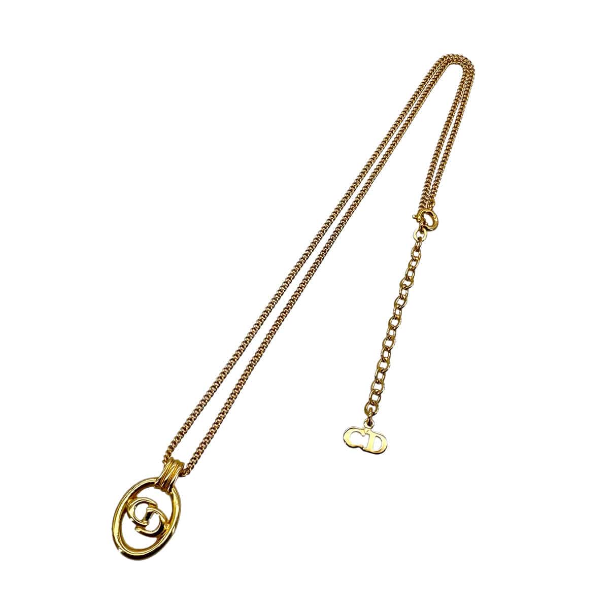 PURPOSE CHRISTIAN DIOR NECKLACE CD LOGO GOLD ACCESSORY 90299324