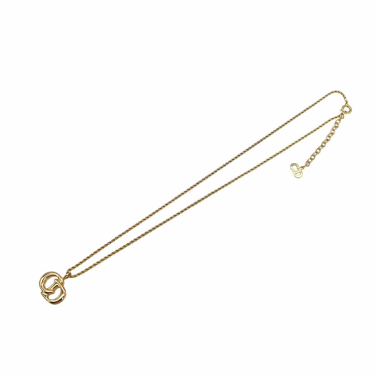 PURPOSE CHRISTIAN DIOR NECKLACE CD LOGO GOLD ACCESSORY 90322200