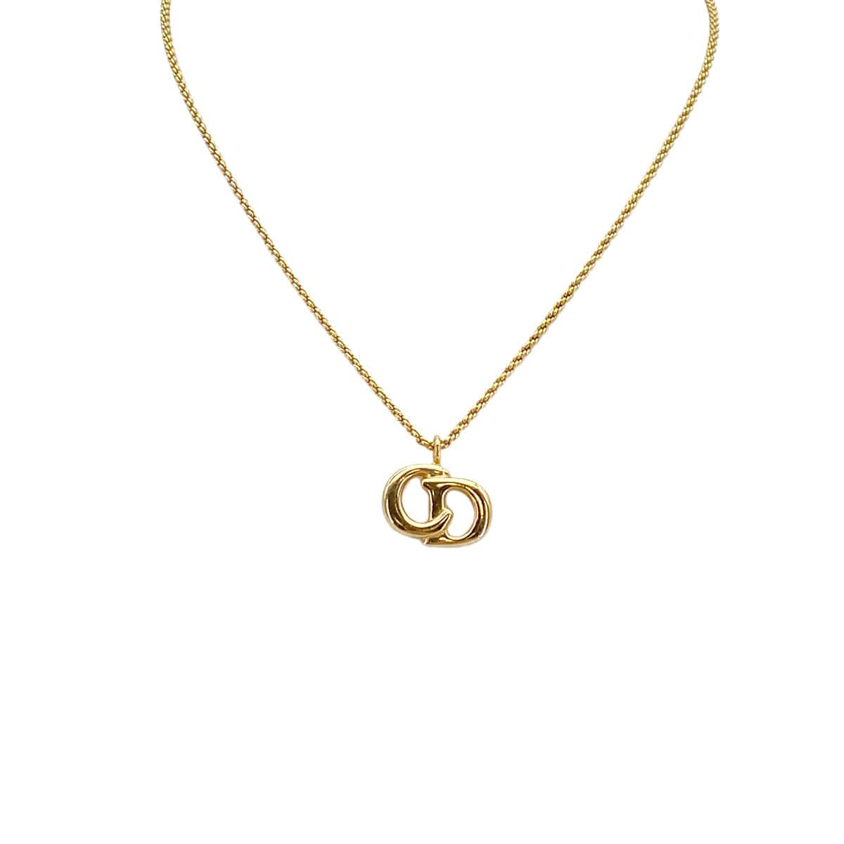 PURPOSE CHRISTIAN DIOR NECKLACE CD LOGO GOLD ACCESSORY 90322200