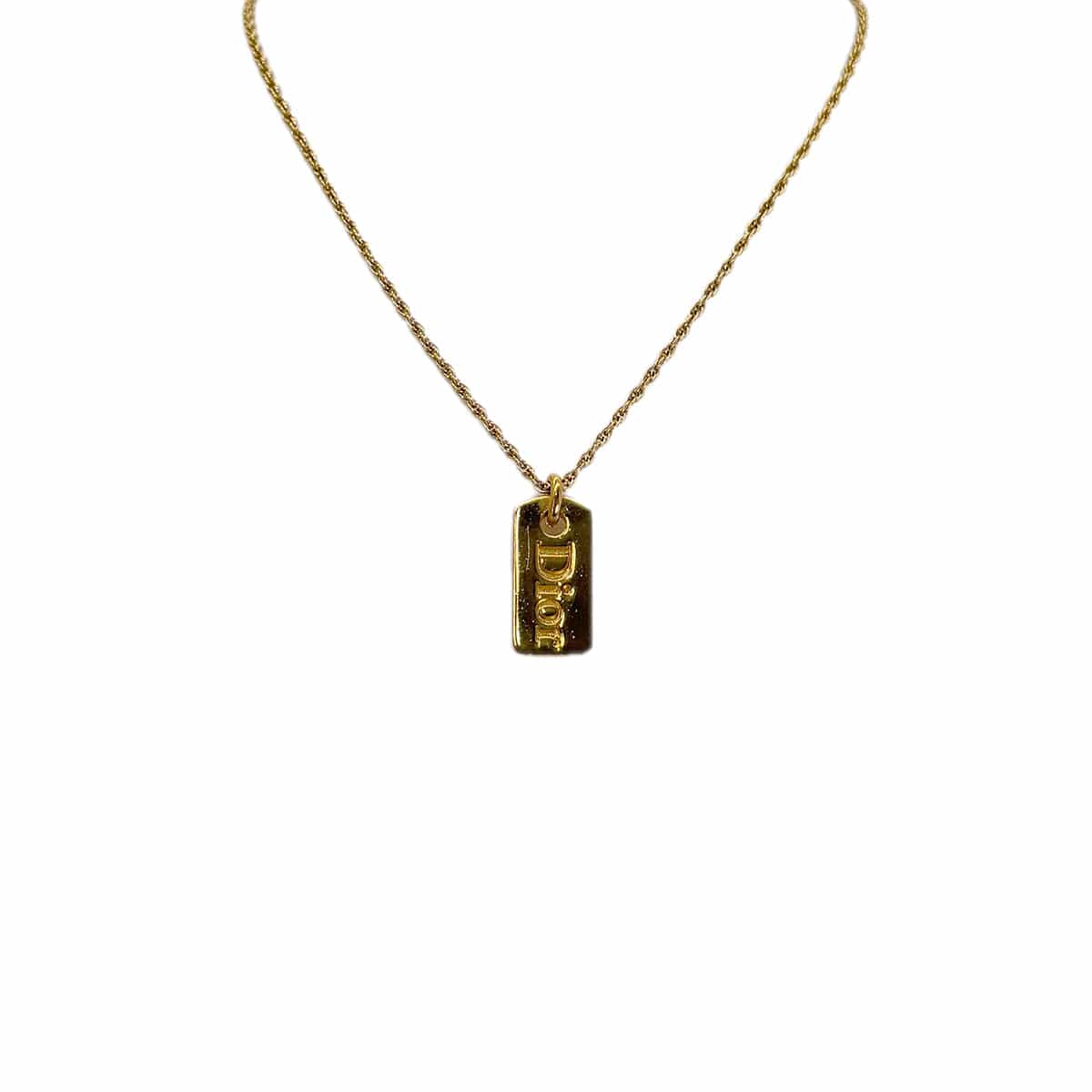 PURPOSE CHRISTIAN DIOR NECKLACE LOGO GOLD ACCESSORY 90299323