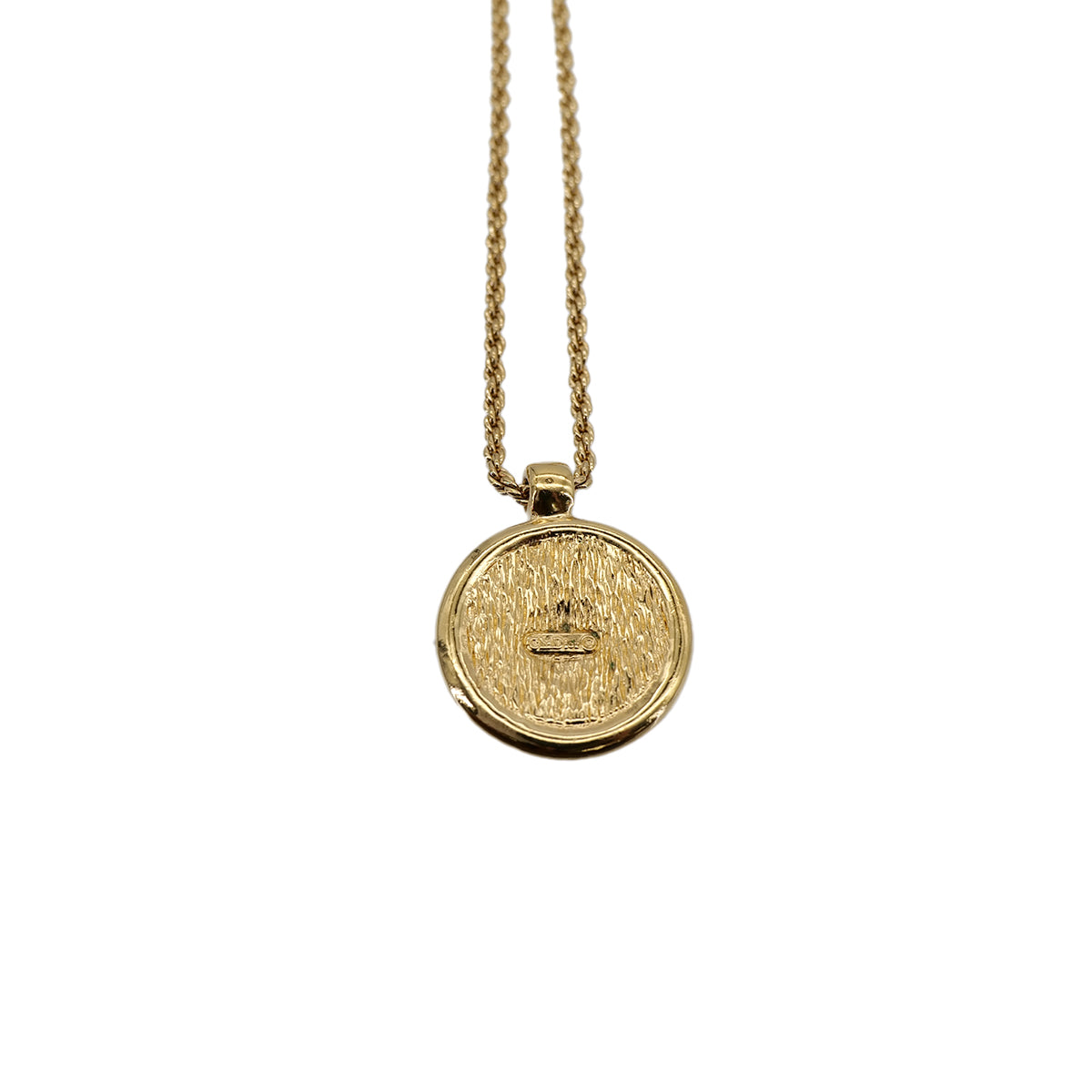 PURPOSE CHRISTIAN DIOR NECKLACE LOGO RHINESTONE GOLD ACCESSORY 90302192