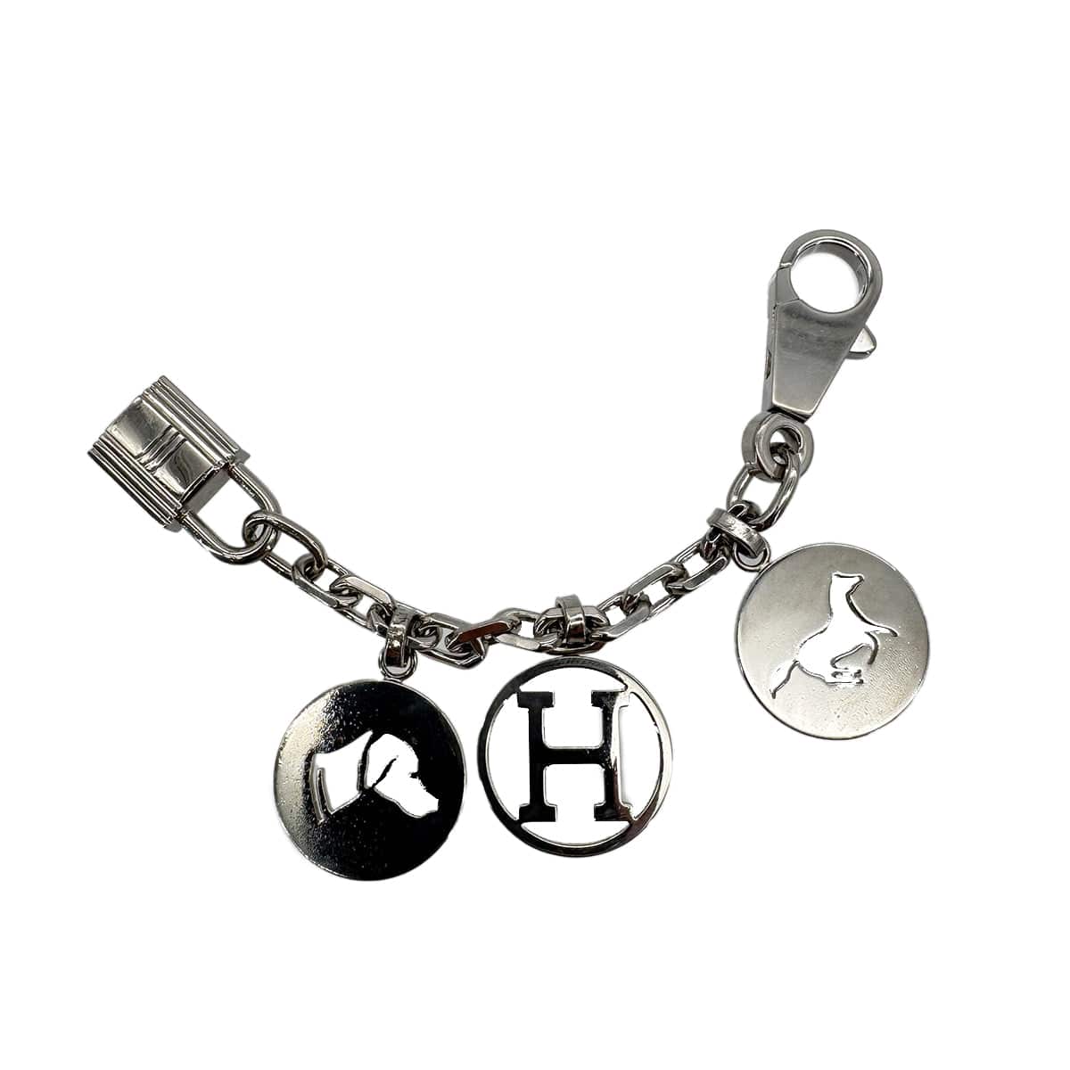 PURPOSE HERMES BAG CHARM AMULET 4 SILVER ACCESSORY 90298172