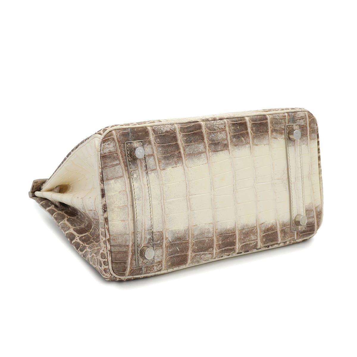 PURPOSE HERMES BIRKIN 25 HIMALAYA CROCODILE NILOTICUS MAT HAND BAG 2015 T STAMP PALLADIUM HARDWARE 90327986