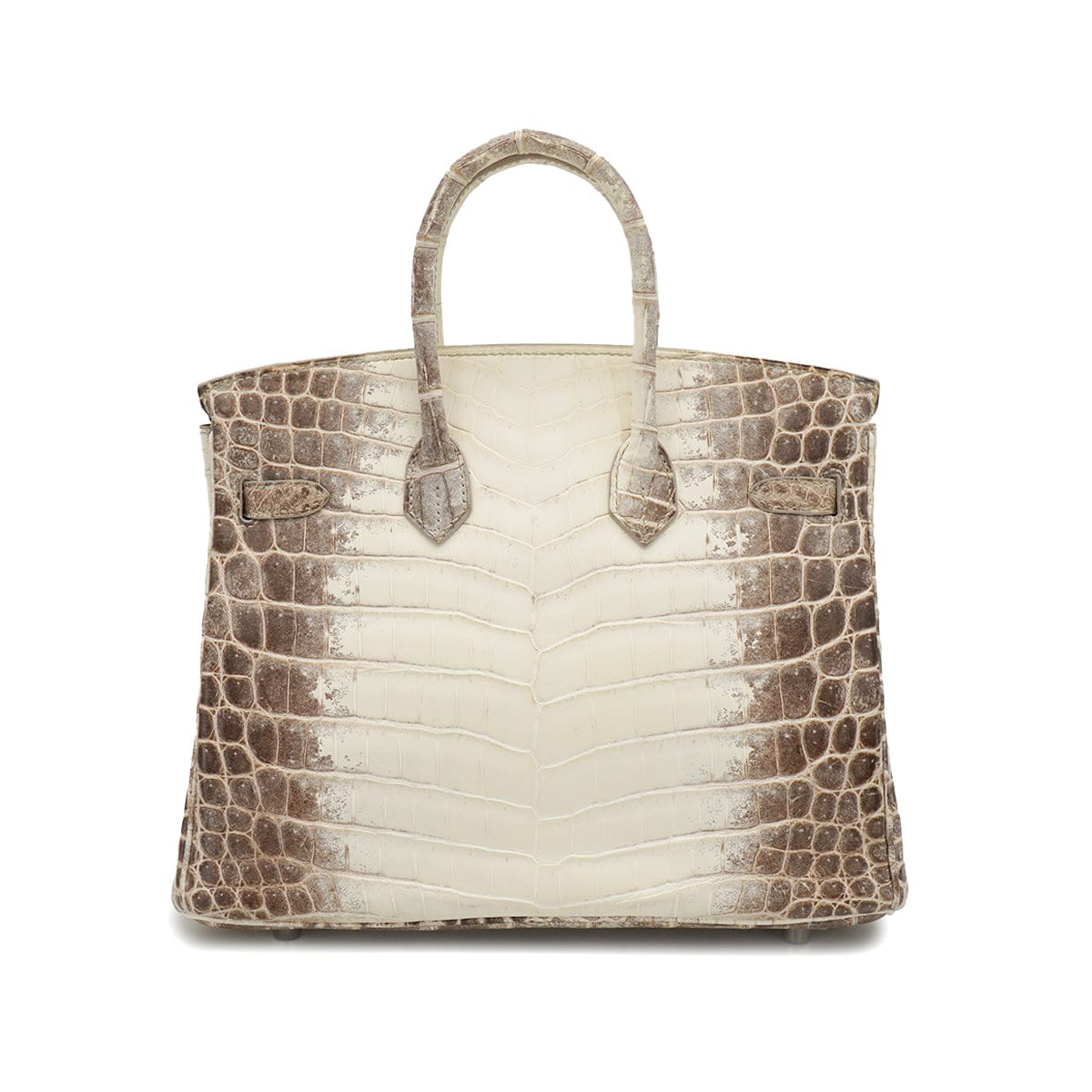 PURPOSE HERMES BIRKIN 25 HIMALAYA CROCODILE NILOTICUS MAT HAND BAG 2015 T STAMP PALLADIUM HARDWARE 90327986