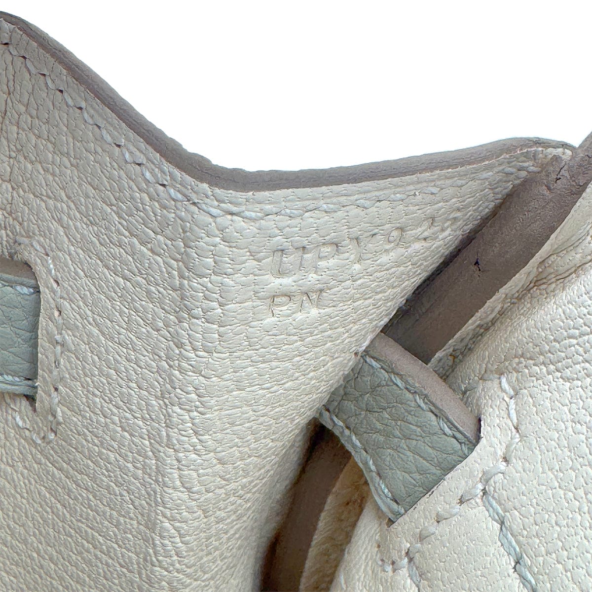 PURPOSE HERMES BIRKIN 25 VERSO GRIS PERLE NATA TOGO HAND BAG 2022 U STAMP PALLADIUM HARDWARE 90327141