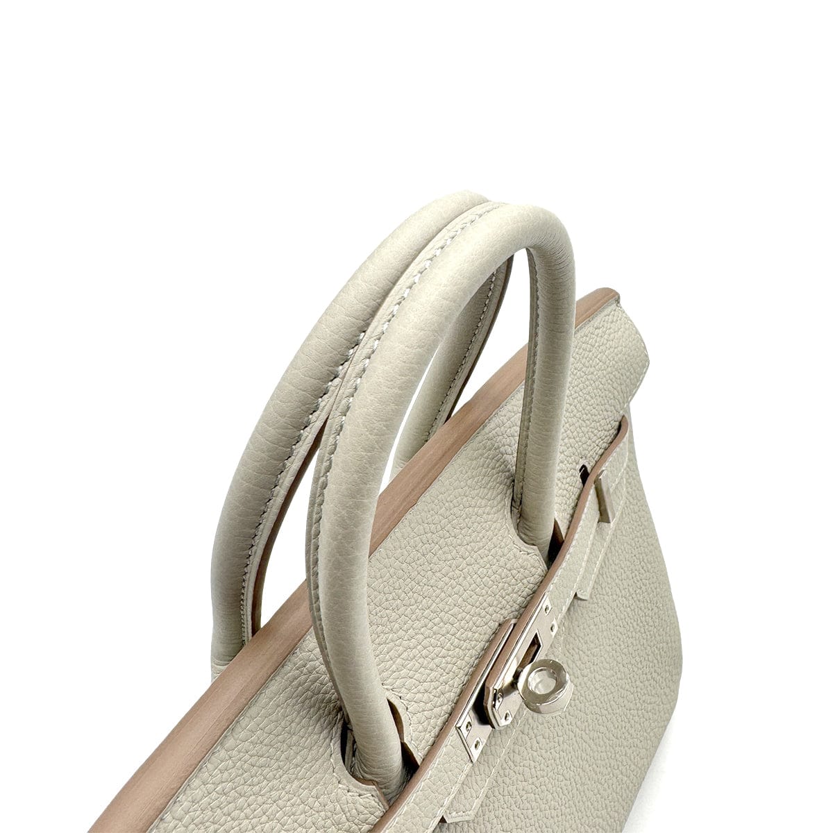 PURPOSE HERMES BIRKIN 25 VERSO GRIS PERLE NATA TOGO HAND BAG 2022 U STAMP PALLADIUM HARDWARE 90327141