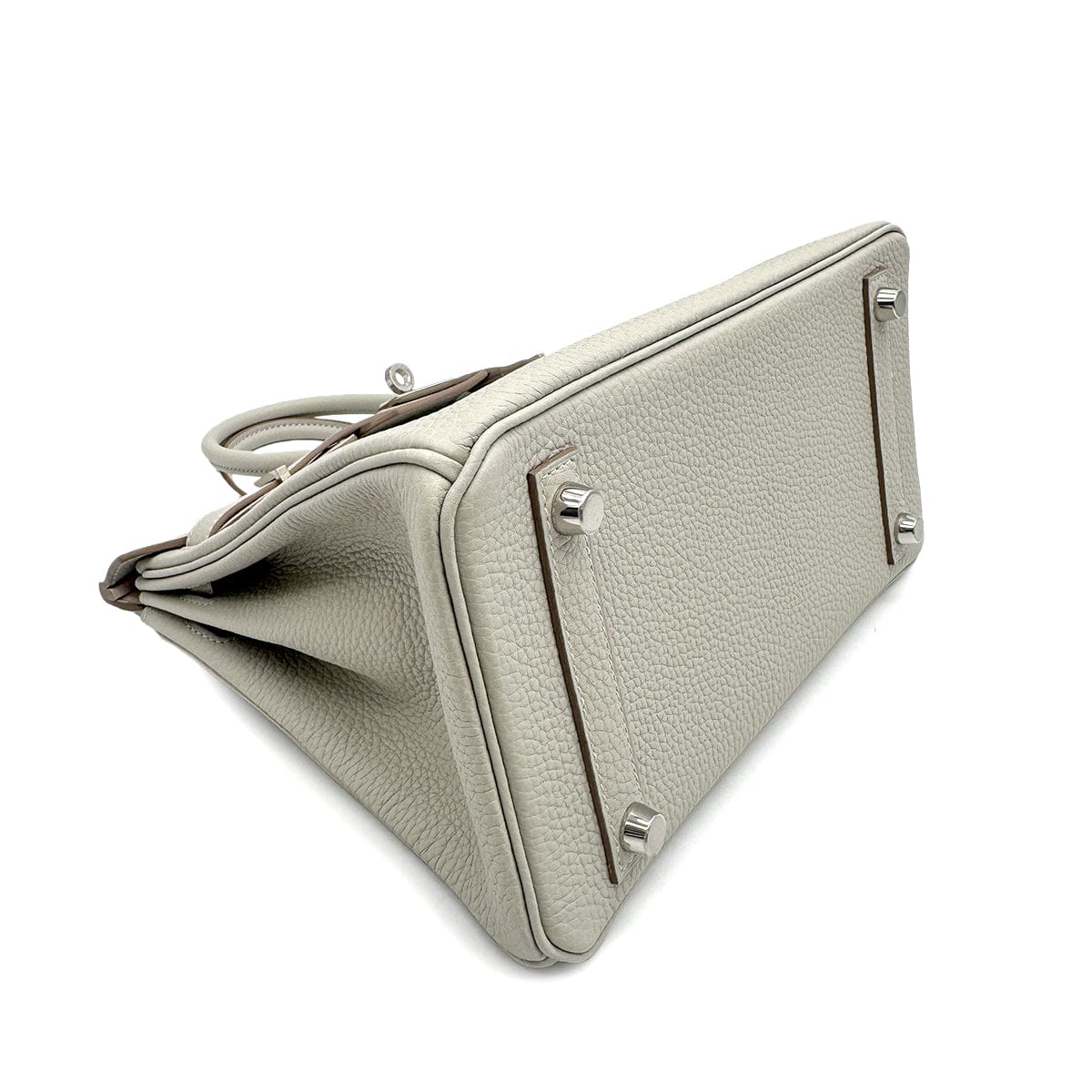 PURPOSE HERMES BIRKIN 25 VERSO GRIS PERLE NATA TOGO HAND BAG 2022 U STAMP PALLADIUM HARDWARE 90327141
