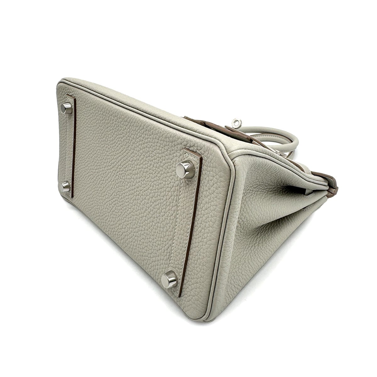 PURPOSE HERMES BIRKIN 25 VERSO GRIS PERLE NATA TOGO HAND BAG 2022 U STAMP PALLADIUM HARDWARE 90327141