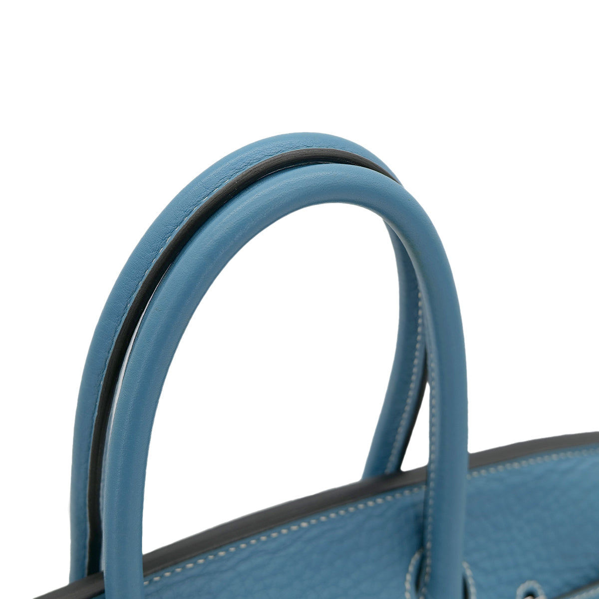 PURPOSE HERMES BIRKIN 30 BLUE JEAN TAURILLON CLEMENCE HAND BAG ▢K SHW 90302641