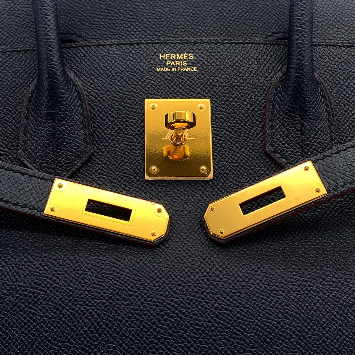 PURPOSE HERMES BIRKIN 30 CONTOUR BULUE INDIGO ROUGE H VEAU EPSOM HAND BAG 2017 A STAMP GOLD HARDWARE 90326203