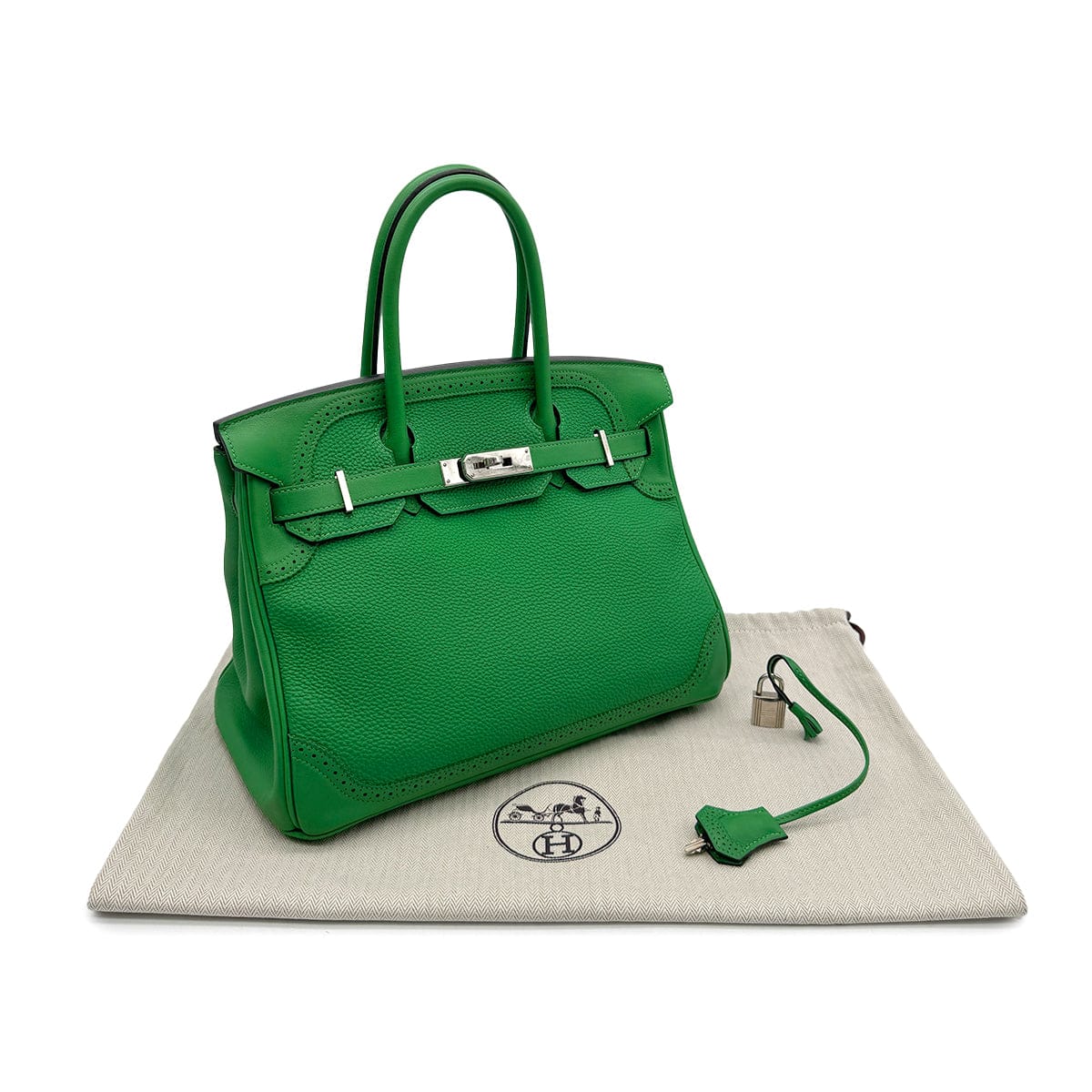 PURPOSE HERMES BIRKIN 30 GHILLIES BAMBOU TOGO VEAU SWIFT HAND BAG X PHW 90306280