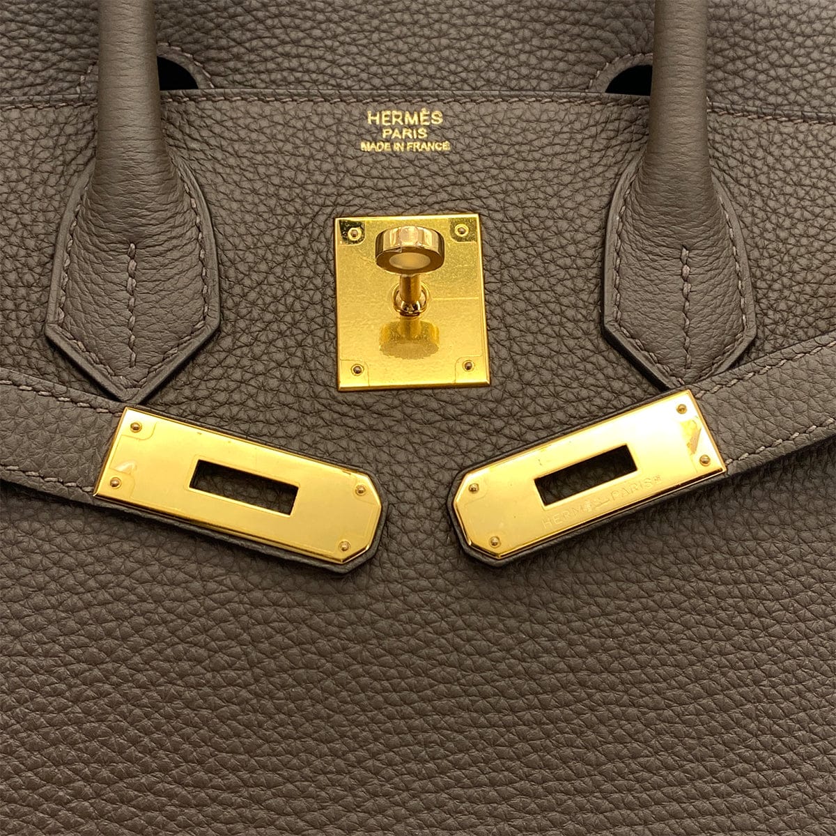 PURPOSE HERMES BIRKIN 30 TAUPE TOGO HAND BAG 2013 SQUARE Q GOLD HARDWARE 90327247
