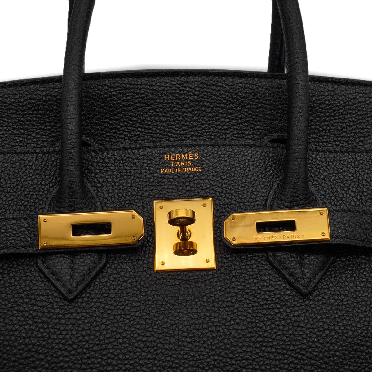 PURPOSE HERMES BIRKIN 35 BLACK TOGO HAND BAG 2003 SQUARE G GOLD HARDWARE 90340160