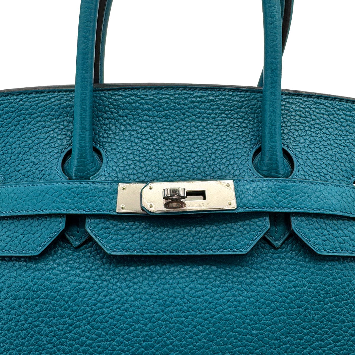 PURPOSE HERMES BIRKIN 35 BLUE IZMIR TAURILLON CLEMENCE HAND BAG 2013 SQUARE Q PALLADIUM HARDWARE 90318521