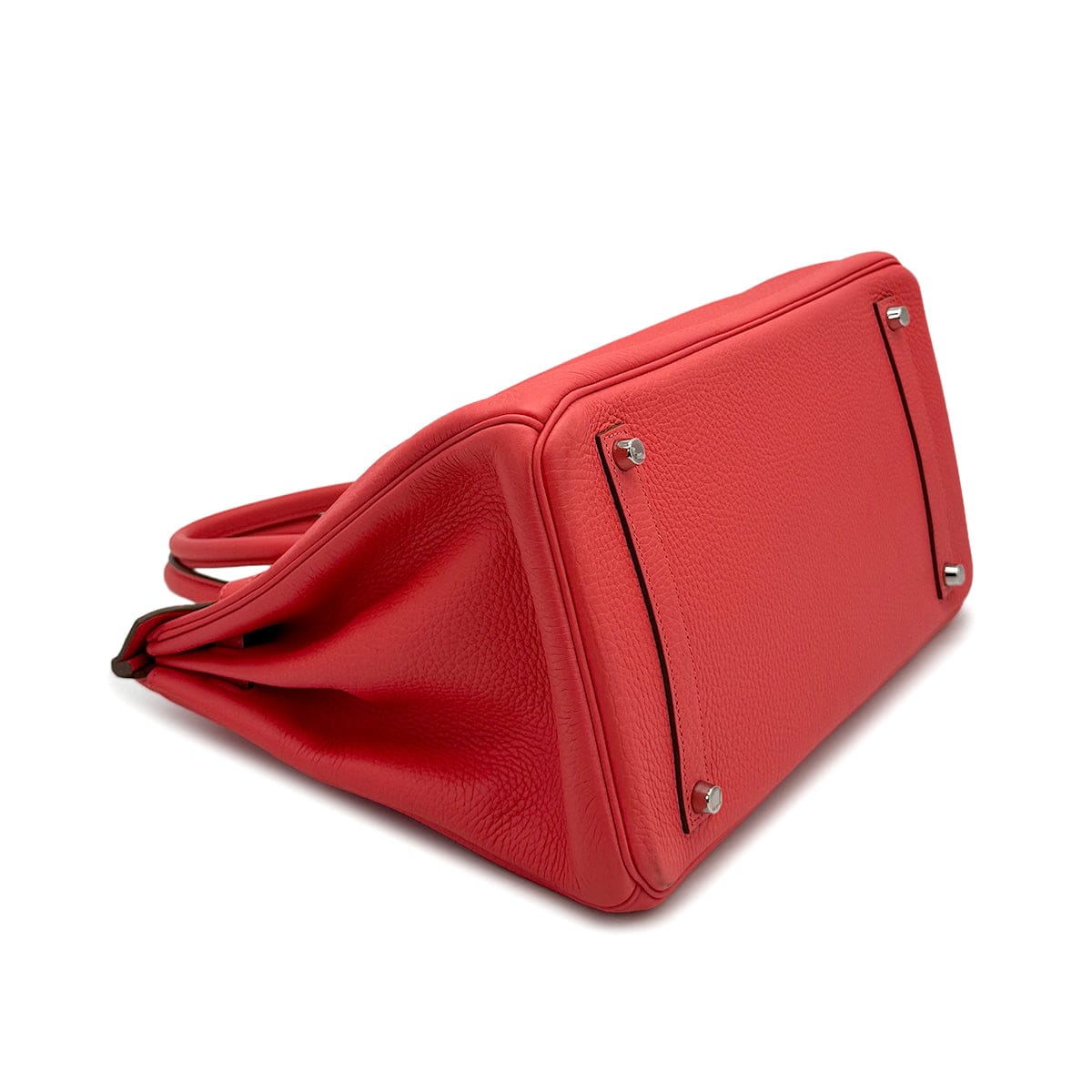 PURPOSE HERMES BIRKIN 35 ROSE JAIPUR TAURILLON CLEMENCE HAND BAG 2012 SQUARE P PALLADIUM HARDWARE 90322917