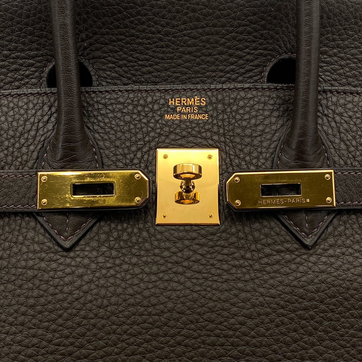 PURPOSE HERMES BIRKIN 35 VERT OLIVE TAURILLON CLEMENCE HAND BAG □I GHW 90304184