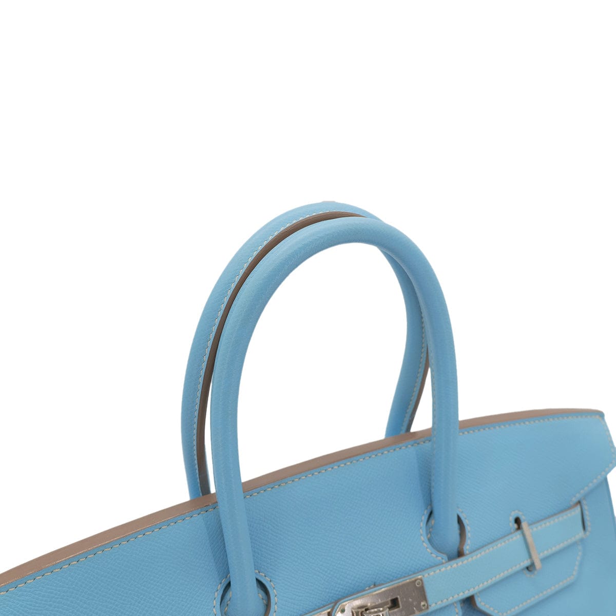 PURPOSE HERMES CANDY BIRKIN 35 CELESTE MYKONOS VEAU EPSOM HAND BAG □O SHW 90302891