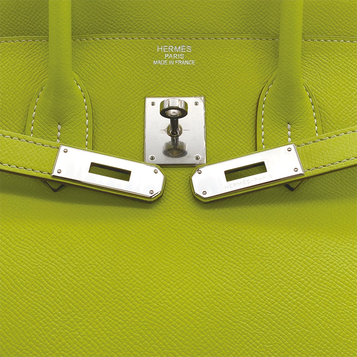 PURPOSE HERMES CANDY BIRKIN 35 KIWI LICHEN EPSOM HAND BAG 2011 SQUARE O PALLADIUM HARDWARE 90311828