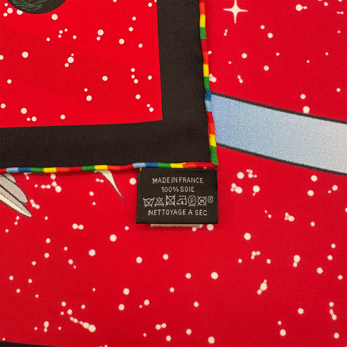 PURPOSE HERMES CARRE 90 SPACE DERBY SCARF SILK MULTICOLOR 90284574