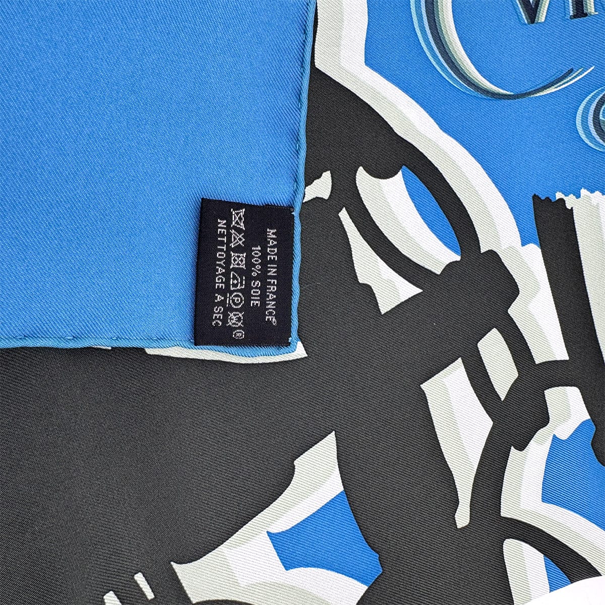 PURPOSE HERMES CARRE BRIDES DE GALA SCARF SILK BLUE 90279960