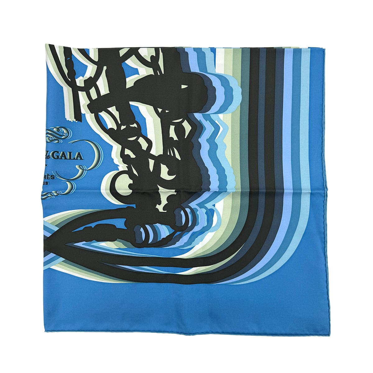 PURPOSE HERMES CARRE BRIDES DE GALA SCARF SILK BLUE 90279960