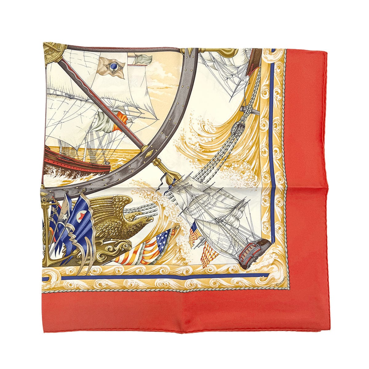 PURPOSE HERMES CARRE VIVE LE VENT SCARF SILK MULTICOLOR 90279949