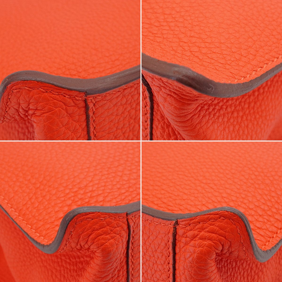 PURPOSE HERMES ETRIBELT CAPUCINE TOGO HAND BAG 2012 SQUARE P PALLADIUM HARDWARE 90348315