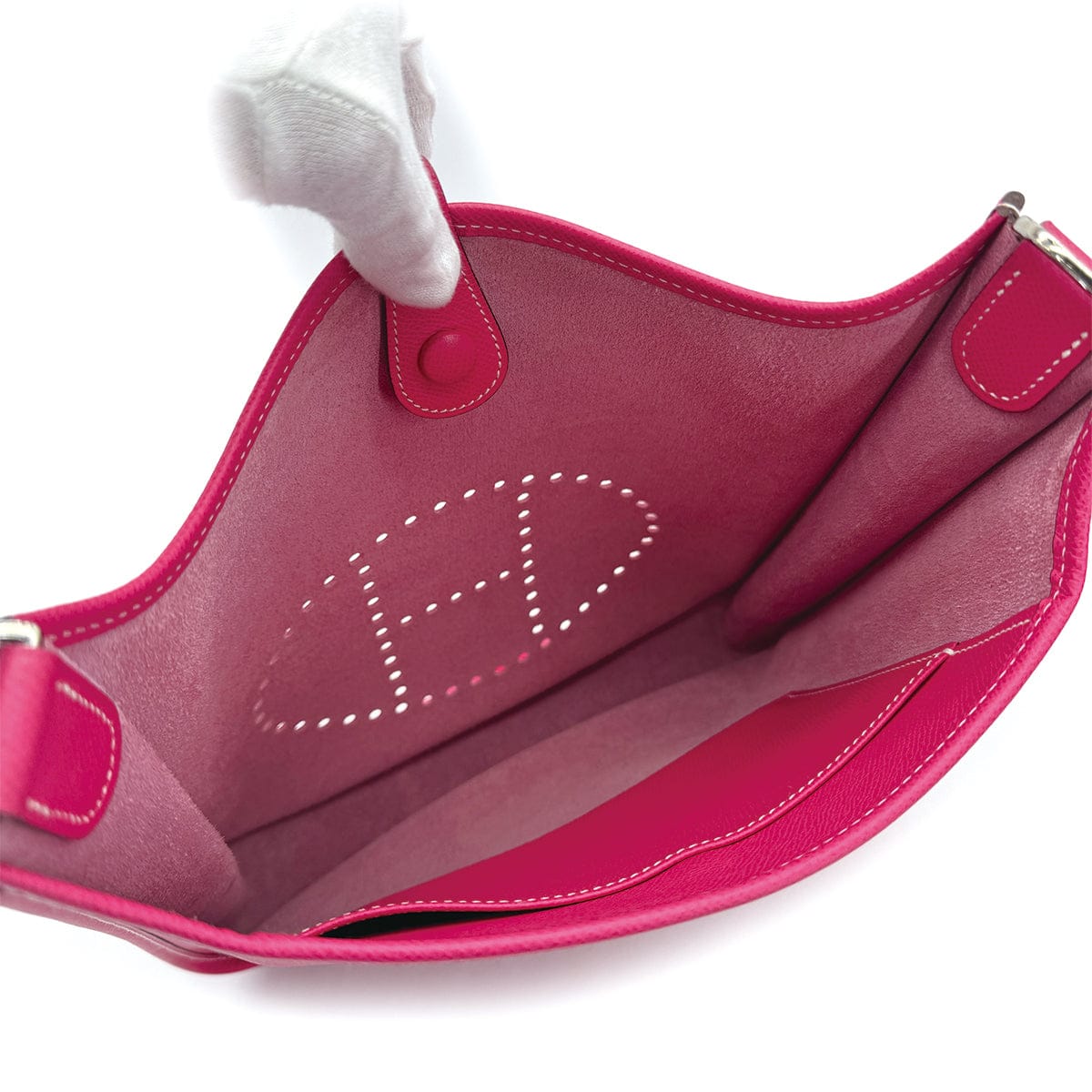 PURPOSE HERMES EVELYNE PM ROSE TRYIEN EPSOM SHOULDER BAG □O 90310312