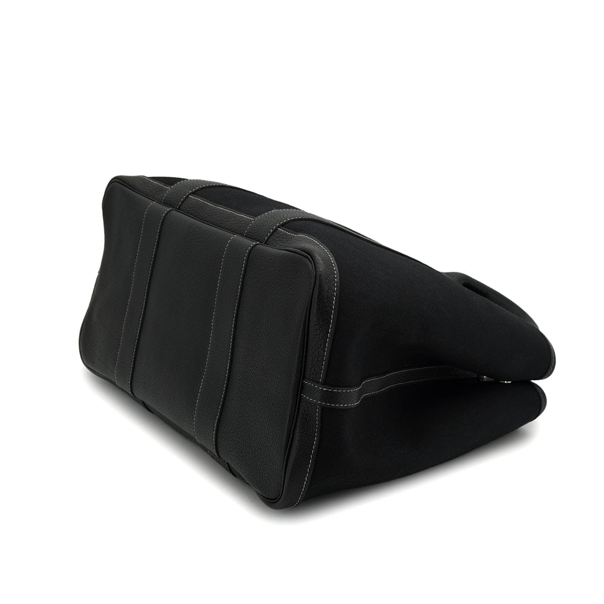 PURPOSE HERMES GARDEN PARTY PM BLACK TOILE OFFICIER HAND SHOULDER BAG 2003 SQUARE G 90326847