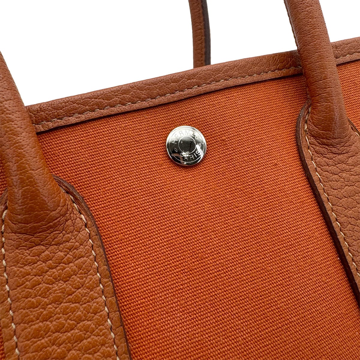 PURPOSE HERMES GARDEN PARTY TTPM POTIRON TOILE OFFICIER BUFFLE SKIPPER HAND BAG SQUARE I 90308251