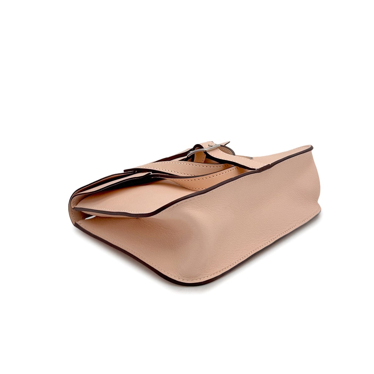 PURPOSE HERMES HALZAN MINI ROSE EGLANTINE VEAU SWIFT HAND SHOULDER BAG X PALLADIUM HARDWARE 90308204