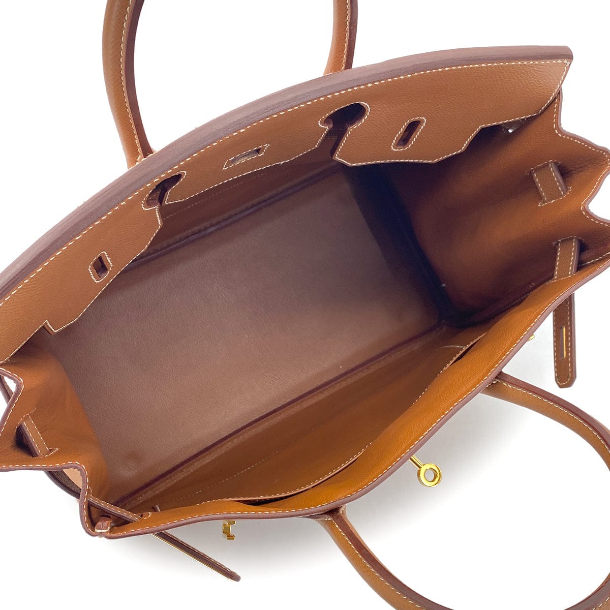 PURPOSE HERMES HAUT A COURROIES 32 GOLD COUCHEVEL HAND BAG □E GHW 90304922