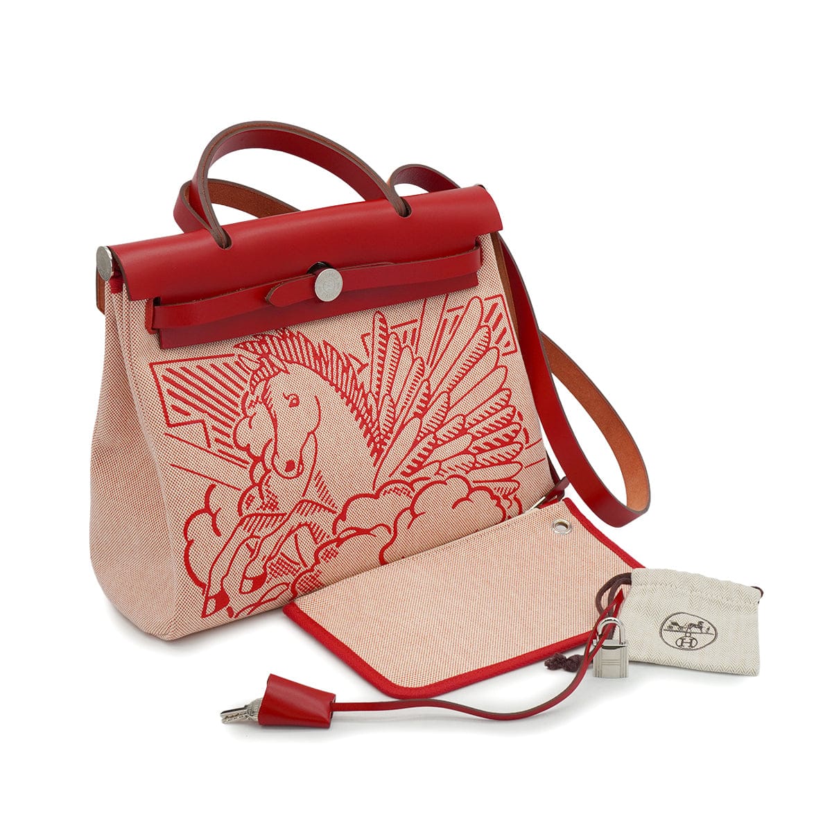 PURPOSE HERMES HER BAG ZIP 31 PM PEGASE POP ROUGE PIMENT TOILE H VACHE HUNTER TOTE BAG 2020 Y STAMP 90327071