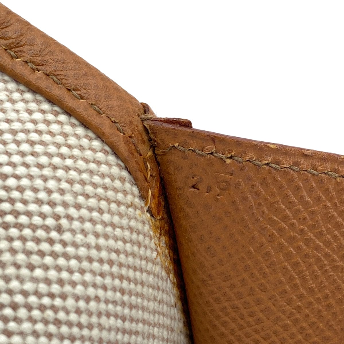 PURPOSE HERMES JIGE PM CLUTCH BAG GOLD COURCHEVEL 1997 SQUARE A 90321637