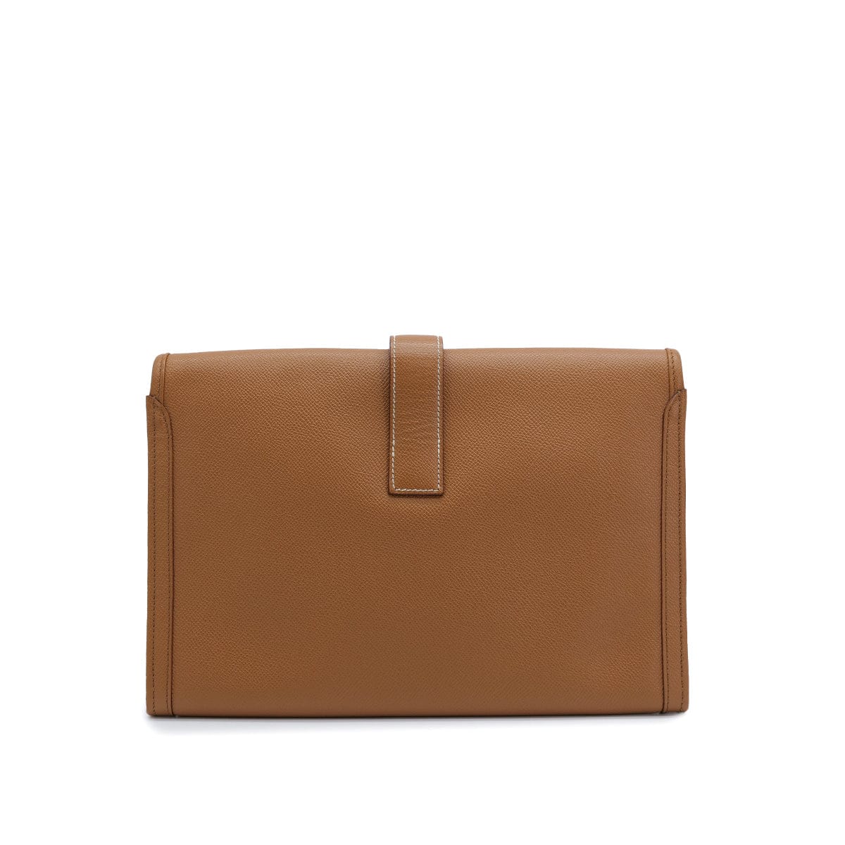 PURPOSE HERMÈS JIGE PM GOLD COURCHEVEL CLUTCH BAG 2001 SQUARE E 90321163