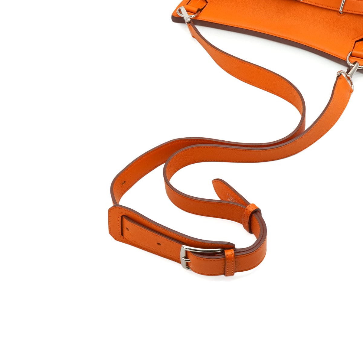 PURPOSE HERMES JYPSIERE 28 ORANGE TAURILLON CLEMENCE SHOULDER BAG 2012 SQUARE P PALLADIUM HARDWARE 90348513