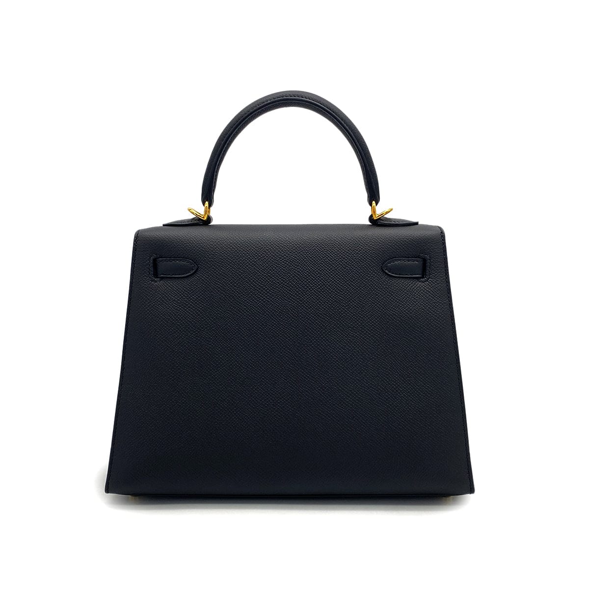 PURPOSE HERMES KELLY 25 SELLIER BLACK EPSOM HAND SHOULDER BAG 2021 Z STAMP GOLD HARDWARE 90325333