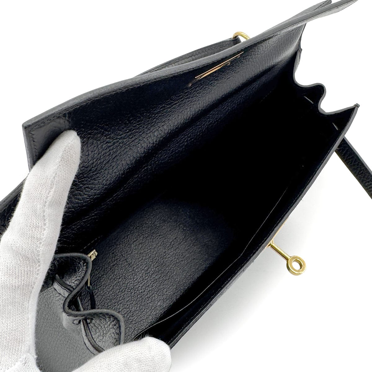 PURPOSE HERMES KELLY 28 SELLIER BLACK ARDENNES HAND SHOULDER BAG 〇Z GHW 90281826