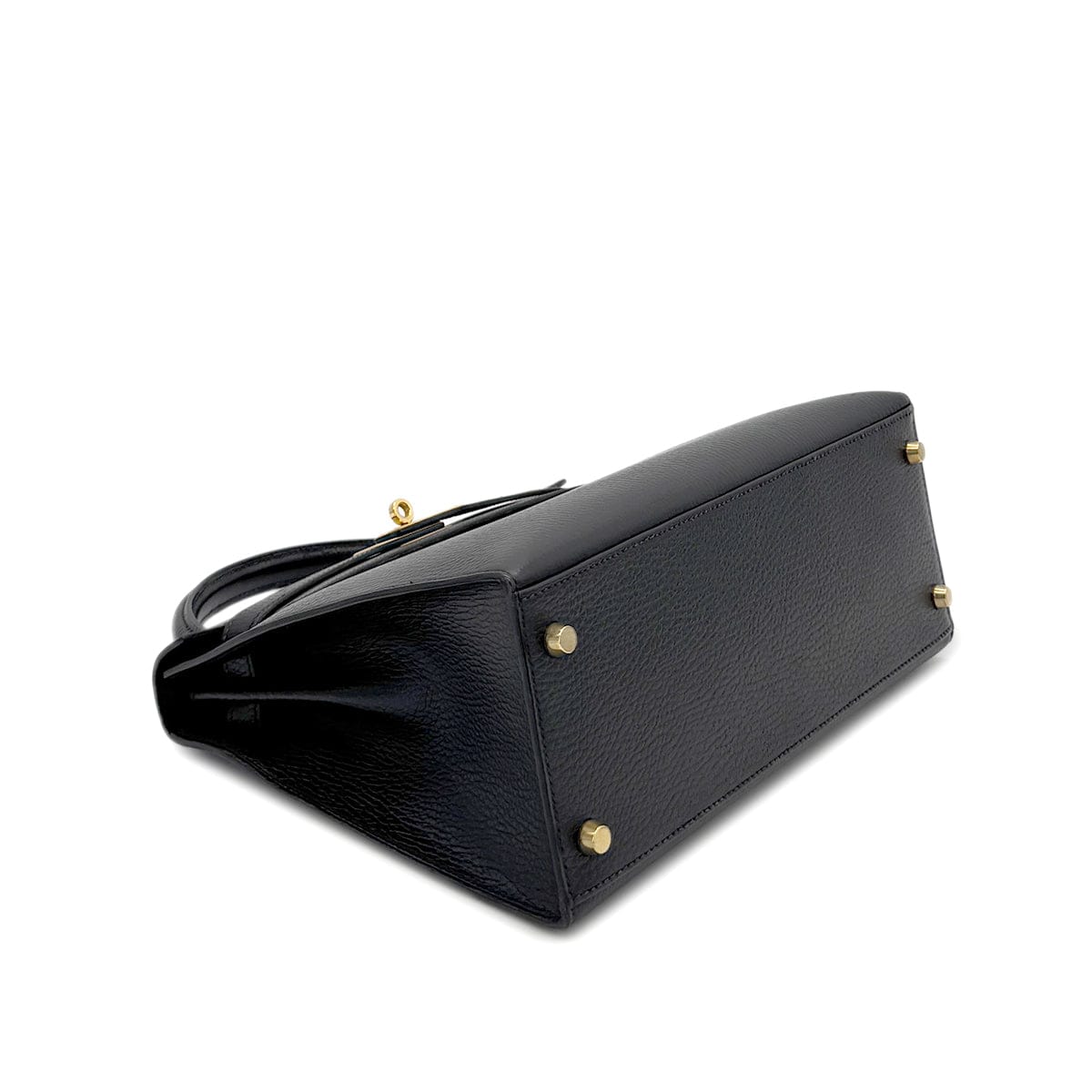 PURPOSE HERMES KELLY 28 SELLIER BLACK ARDENNES HAND SHOULDER BAG 〇Z GHW 90281826