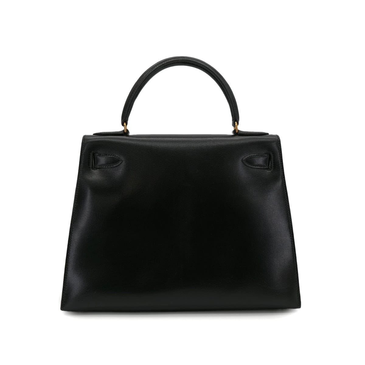 PURPOSE HERMES KELLY 28 SELLIER BLACK BOX CALF HAND SHOULDER BAG 〇U GHW 90301088