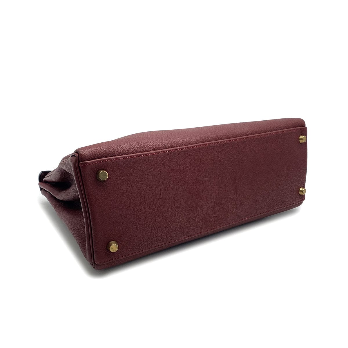 HERMES KELLY 32 RETORNE ROUGE H TOGO HAND BAG 2001 SQUARE E GOLD HARDWARE 90324279