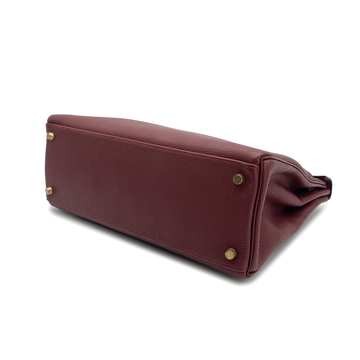 HERMES KELLY 32 RETORNE ROUGE H TOGO HAND BAG 2001 SQUARE E GOLD HARDWARE 90324279