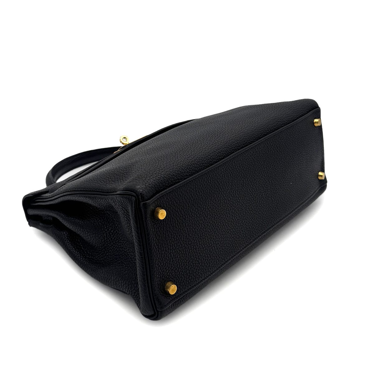 PURPOSE HERMES KELLY 32 RETOURNE BLACK TOGO HAND SHOULDER BAG □G GHW 90292887