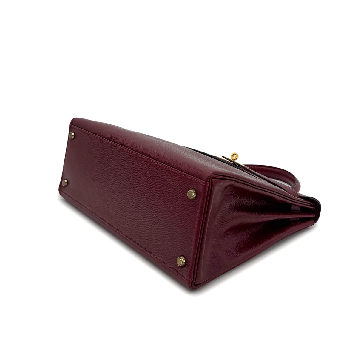 PURPOSE HERMES KELLY 32 SELLIER ROUGE H COUCHVEL HAND SHOULDER BAG 〇R GHW 90304698