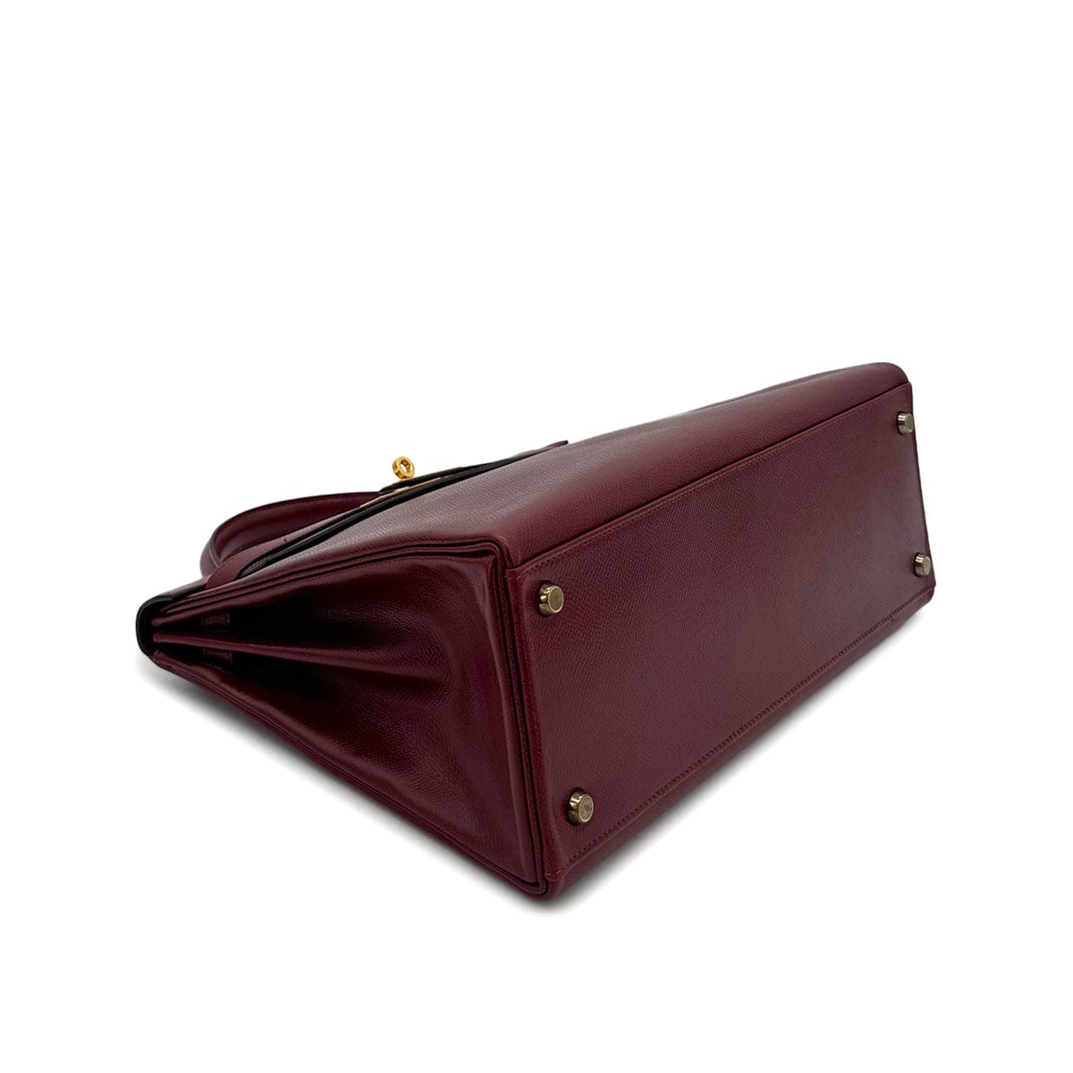 PURPOSE HERMES KELLY 32 SELLIER ROUGE H COUCHVEL HAND SHOULDER BAG 〇R GHW 90304698